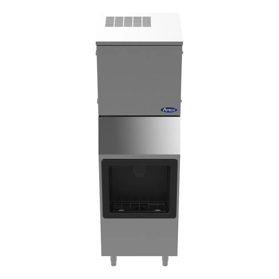 Atosa USA HD350-AP-161 Half Cube 350 lb Hotel Ice Machine & Dispenser, Air Cooled, 160 lb Bin