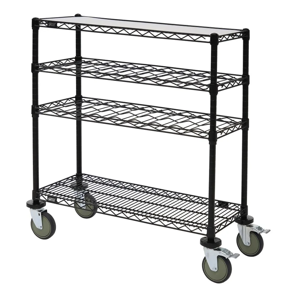 Quantum WRC-1448WSBK Epoxy Wine Display/Worktable Cart - 48"W X 14"D X 40"H