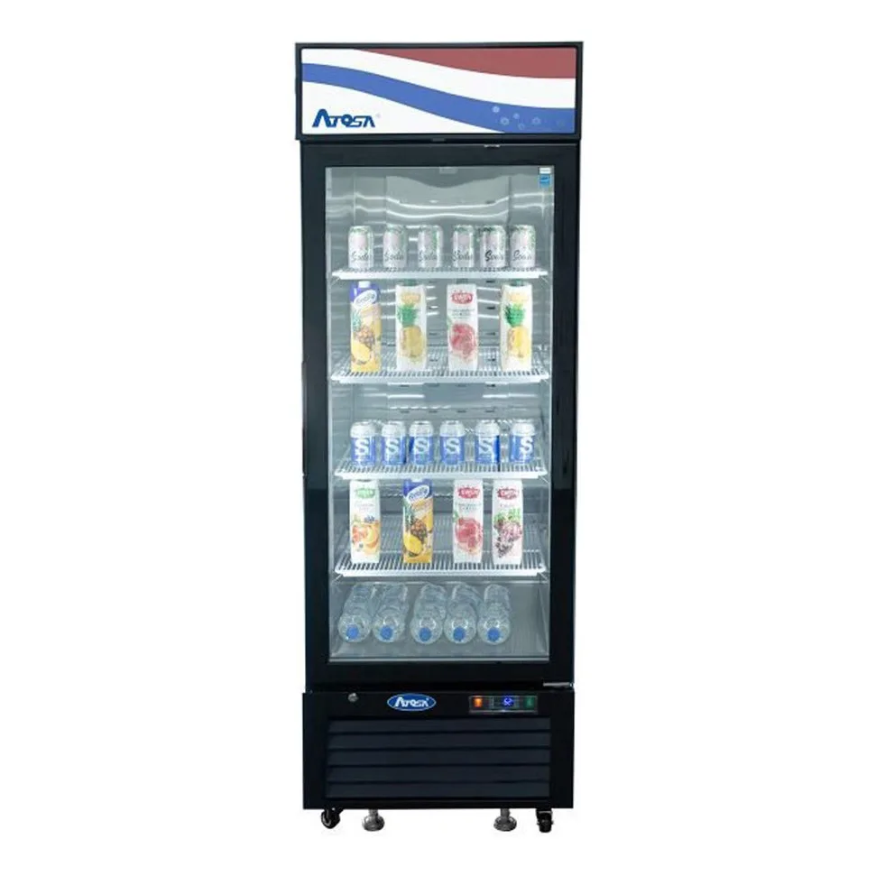 Atosa USA MCF8725GR 24“ 1-Section Merchandiser Refrigerator w/ Glass Door, 11.1 cu. ft.