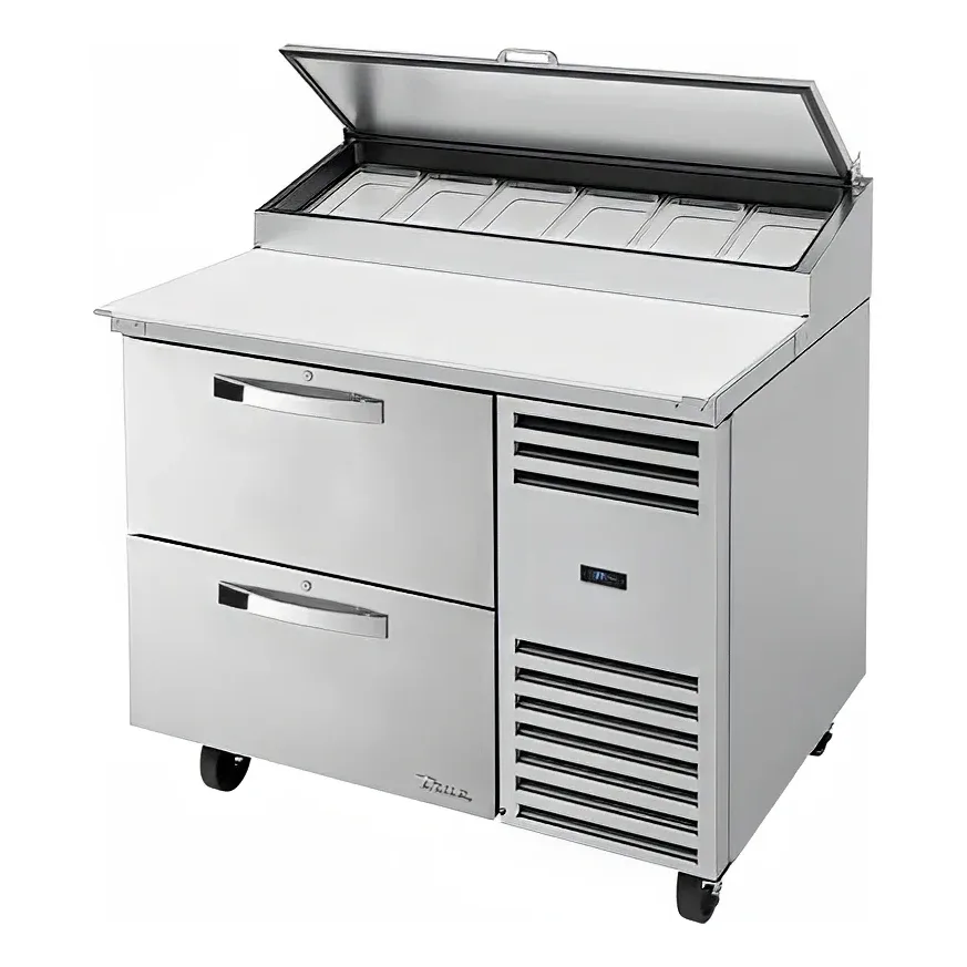 True TPP-AT-44D-2-HC~SPEC3 44″ Spec Series® Pizza Prep Table w/ Refrigerated Base, 115v