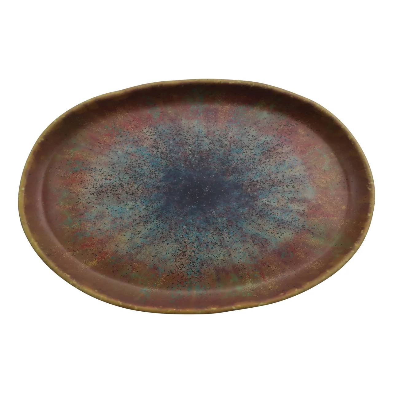 Get 21142-CAI Savor Oval Plate, 12" Reusable Plastic Dinnerware, Cheforward Finish, Oval Design