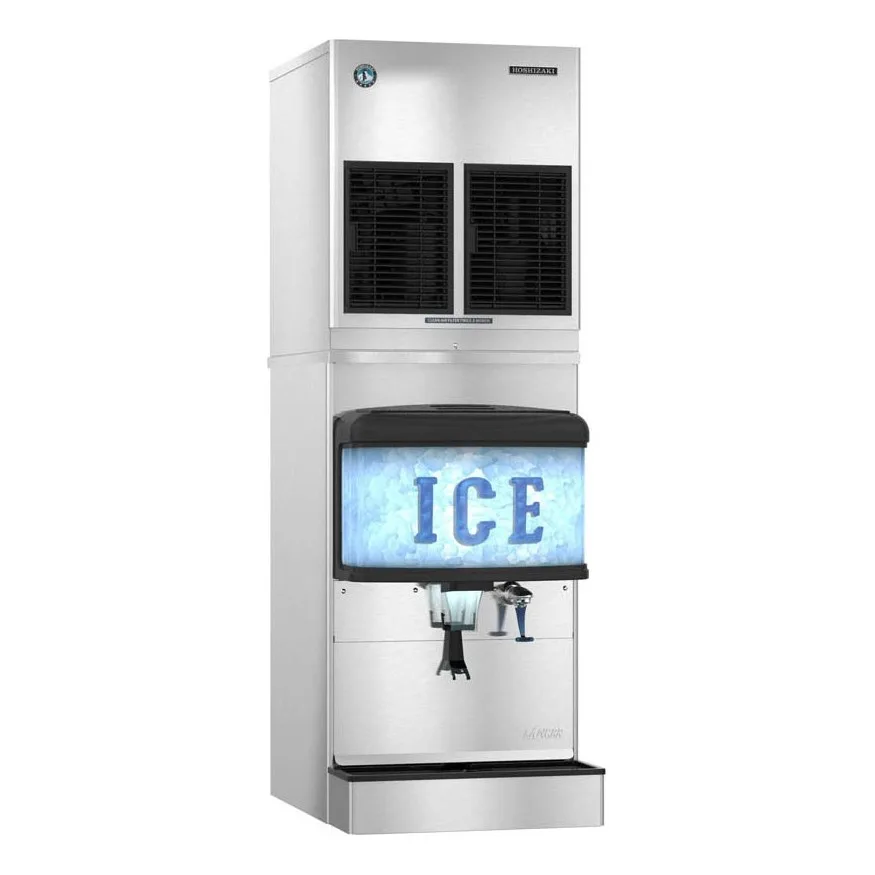 Hoshizaki FS-1022MLJ-C/DM-4420N/HS-5329 Air-Cooled Nugget 889 lbs Ice Maker with Ice Dispenser