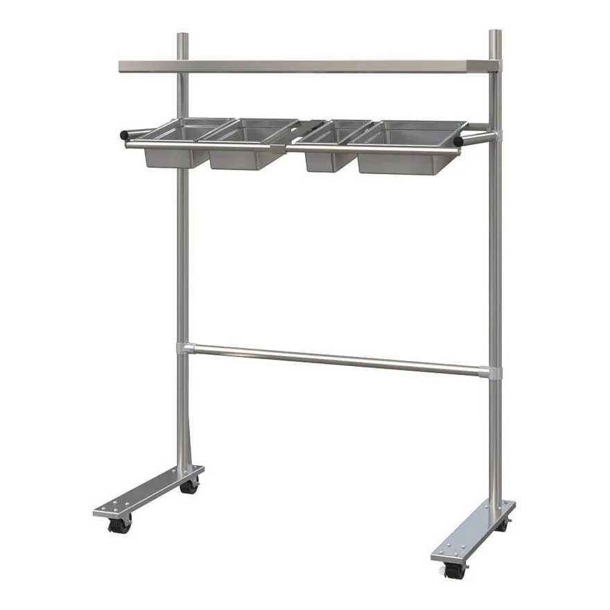 Piper Products 411-1217 Cantilevered Tray Starter Station - 48"L x 64-1/2"H