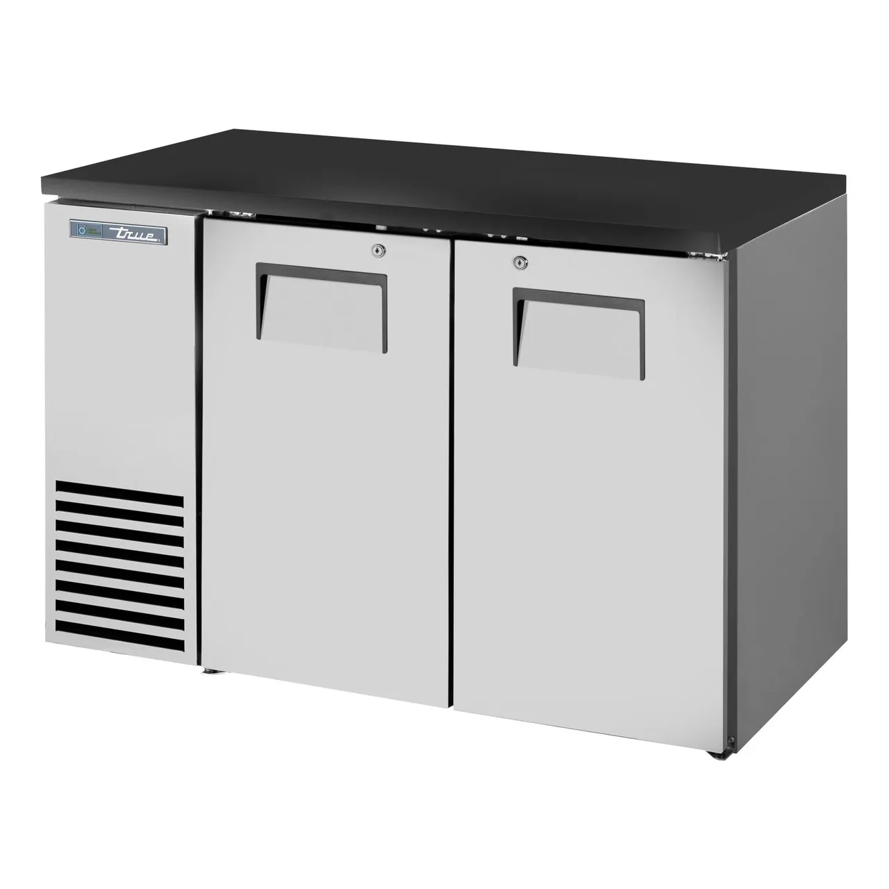 True TBB24-48-2S-Z1-BST-S-1 Refrigerated Back Bar Cabinet