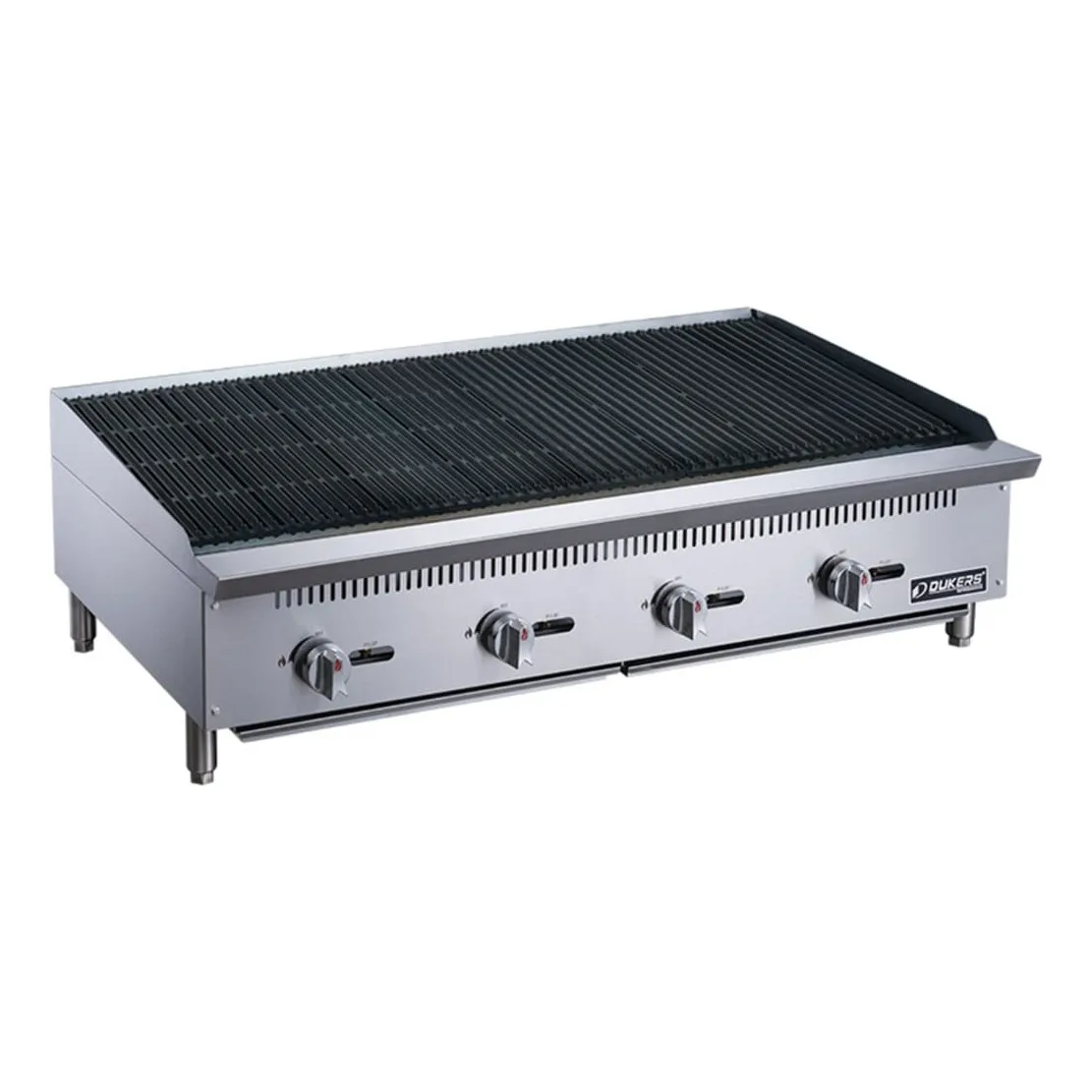 Dukers DCCB48 48" Gas Charbroiler w/ Cast Iron Grates - Convertible