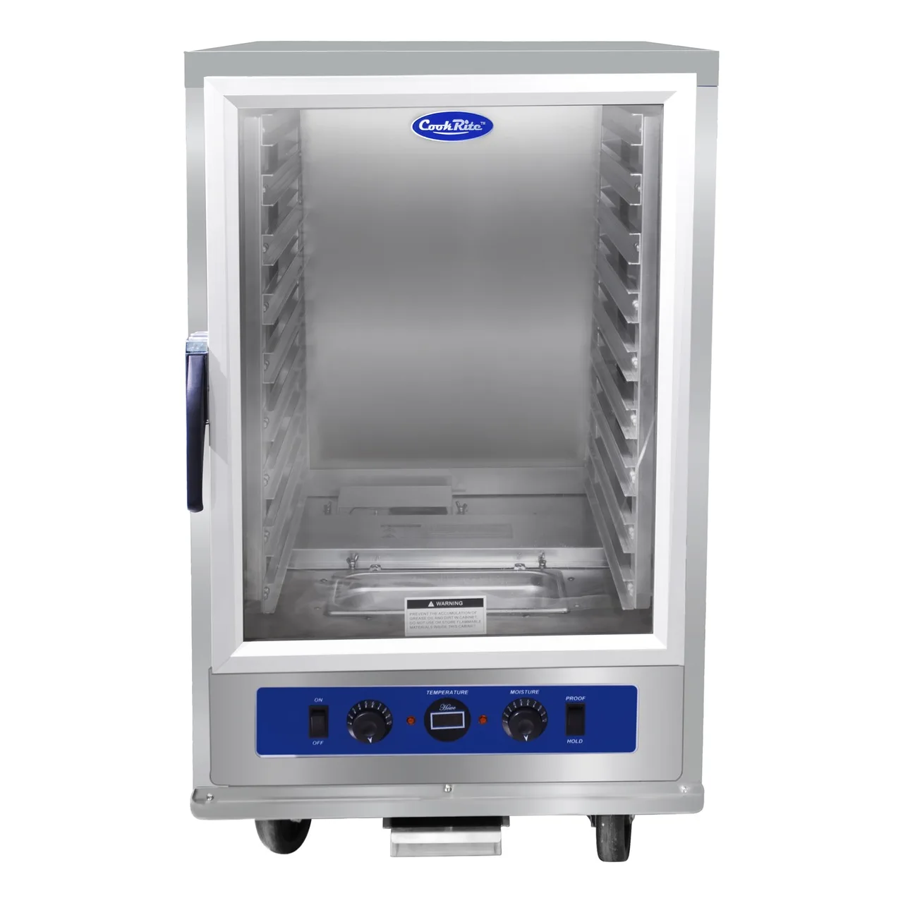 Atosa USA ATHC-9ES 1-Section 9-Pan Heated Holding Cabinet, 25" Wide, Glass Door, Stainless Steel, ENERGY STAR®