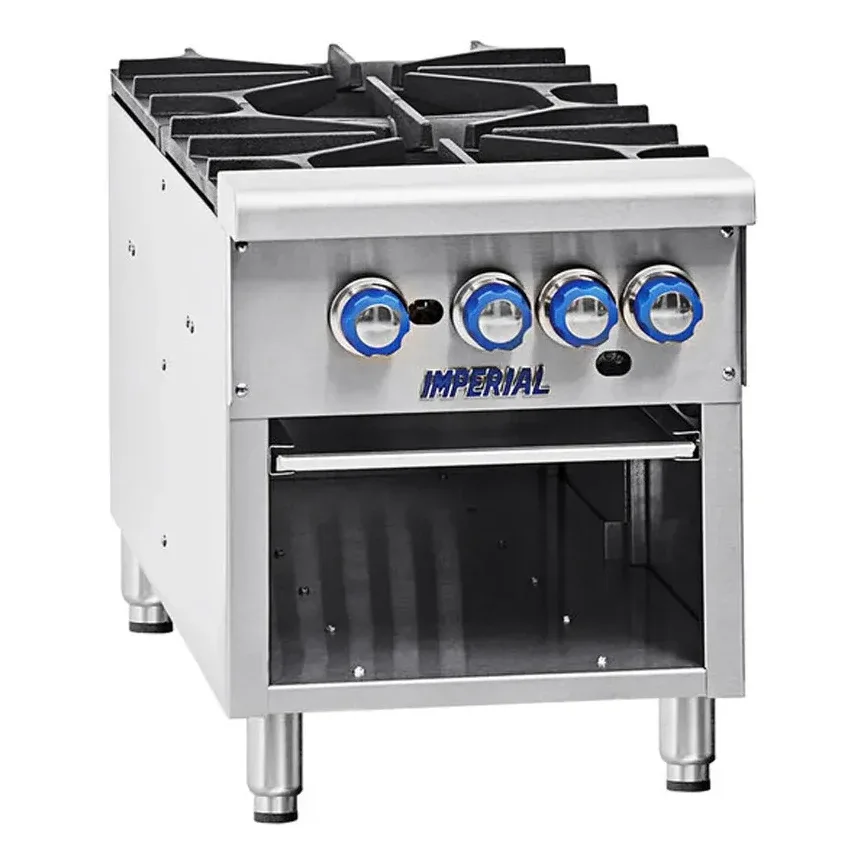Imperial ISPA-18-2 18″ Gas Stock Pot Range, Natural Gas or LP