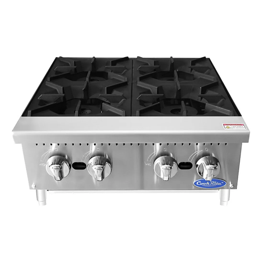Atosa USA ACHP-4 24" Countertop Gas Hotplate w/ (4) Burners, Manual Controls, 128.000 BTU