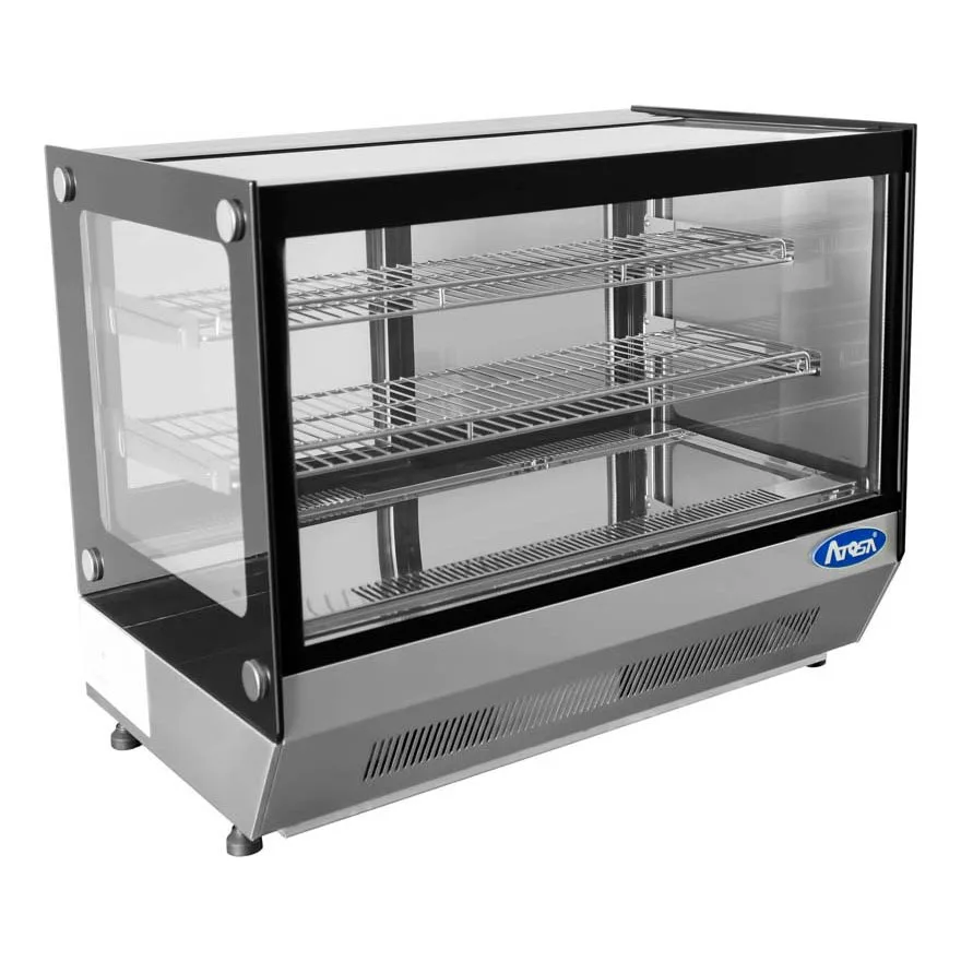 Atosa USA CRDS-42 27" Full Service Countertop Refrigerated Display Case, 2 Shelves