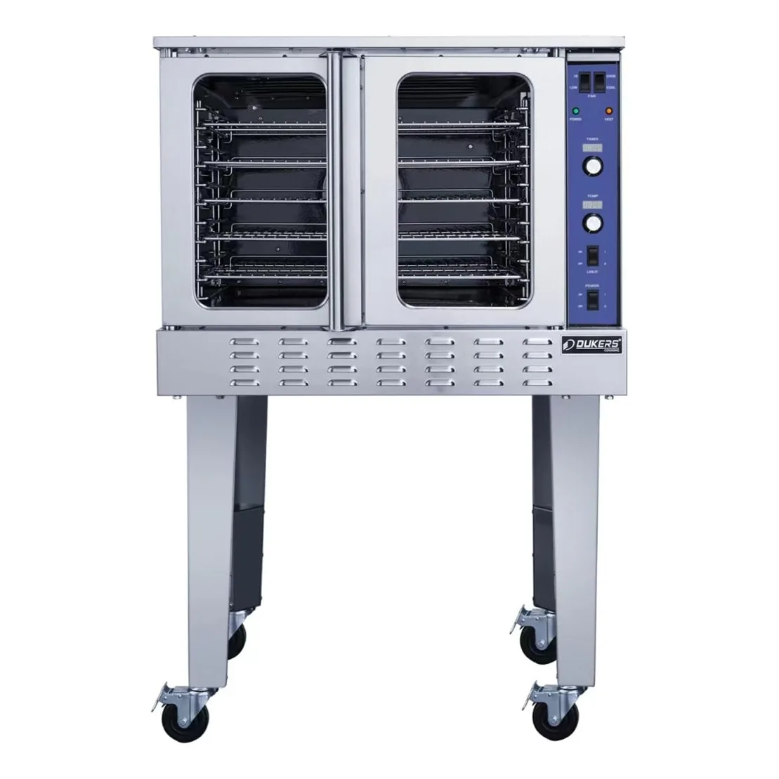 Dukers DCCOG1 Single Full Size Convertible Gas Convection Oven - 54,000 BTU