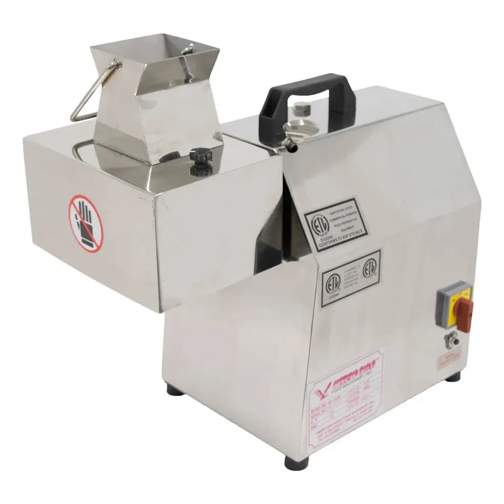 American Eagle AE-MC22N-1/4 Countertop Electric Meat Cutter – 1/4″ Strips, 1.5 HP 115V Motor, Stainless Blades, 170 RPM