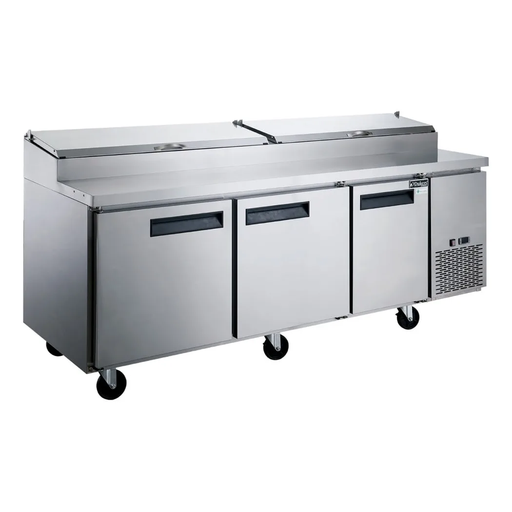 Dukers DPP90-12-S3 90 3/8" Pizza Prep Table w/ Refrigerated Base, 115v