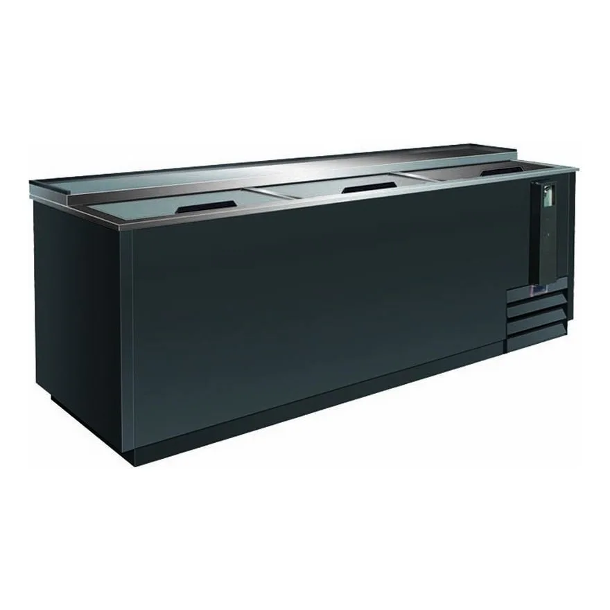 Serv-Ware BC-95-HC 95″ Black Flat Top Bottle Cooler