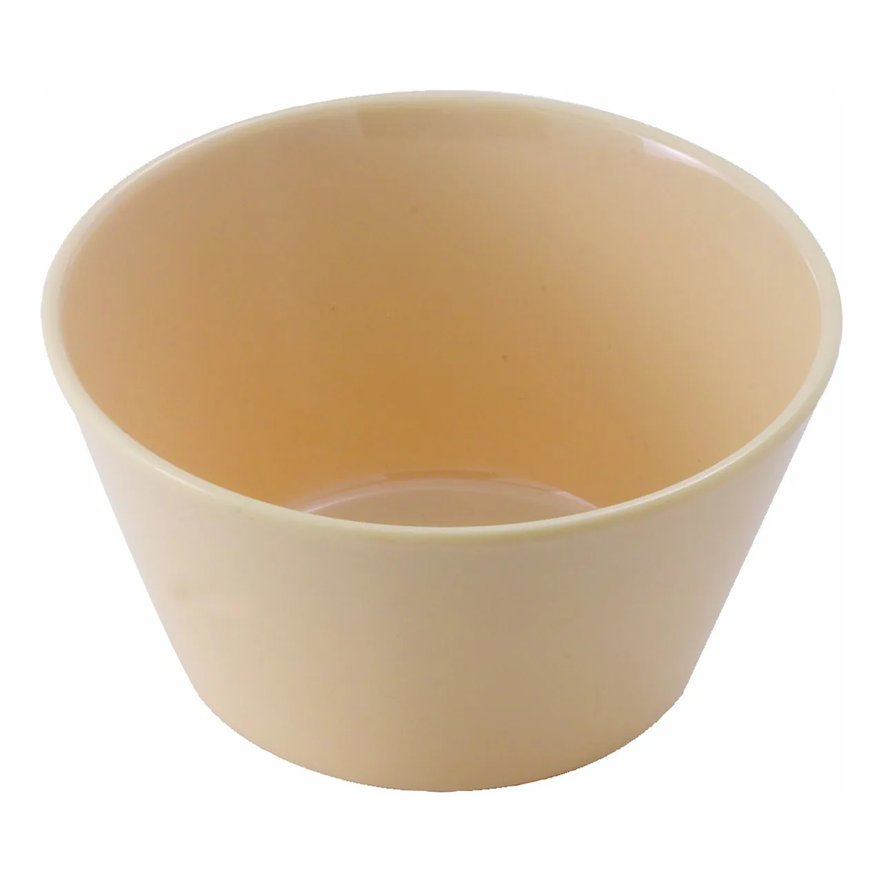 Winco MMB-8 Bouillon Cup, 8 oz (3-7/8" dia.) round melamine, tan, dishwasher safe - 1 Dozen