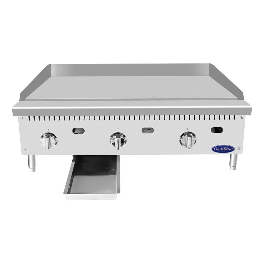 Atosa USA ATTG-36 36" Countertop Gas Griddle with Thermostatic Controls