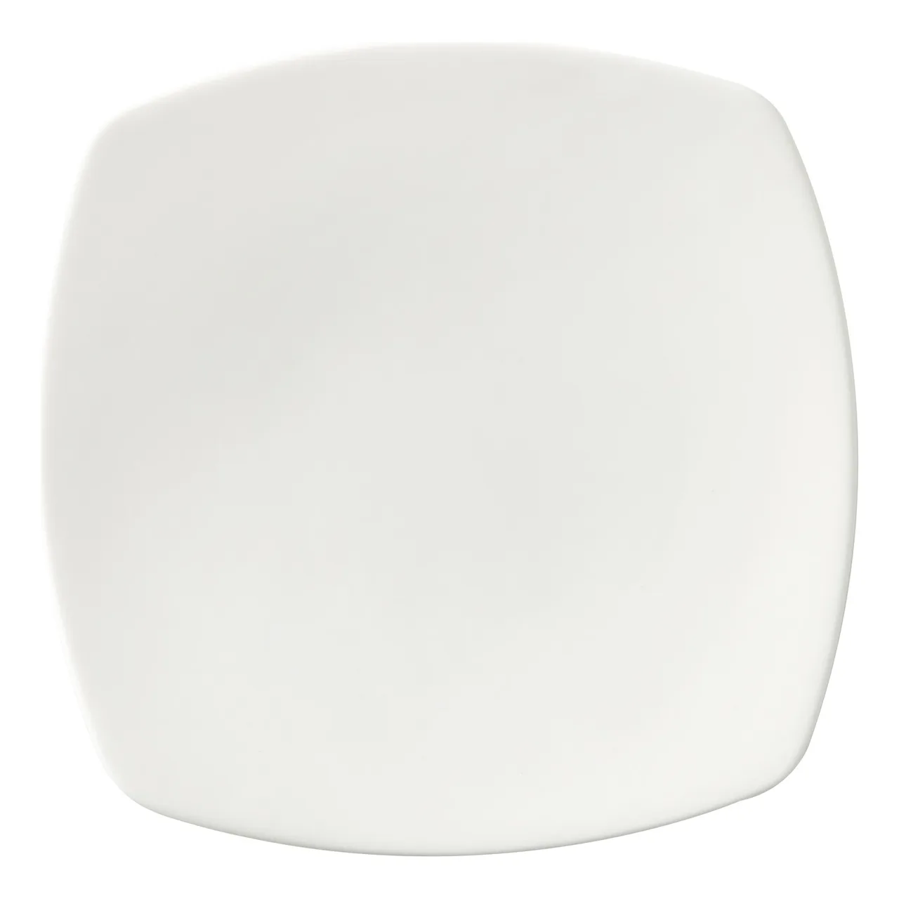 GET PA1101912024 8" Square Porcelain White Rolled Edge GeoLine Scr‑Res Oven‑Safe 380°F - Dozen