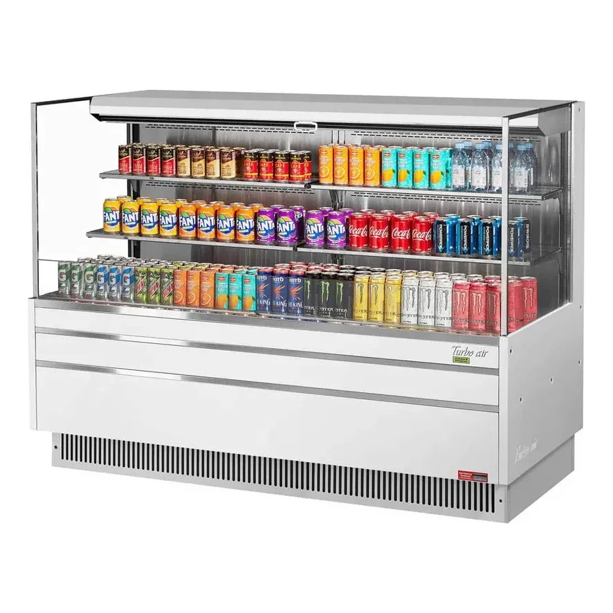 Turbo Air TOM-72L-UF-W(B)-3S-N 70″ Horizontal Open Air Merchandiser, Specify Exterior, Self-Contained, 2 Shelves, 23.4 cu. ft. 2