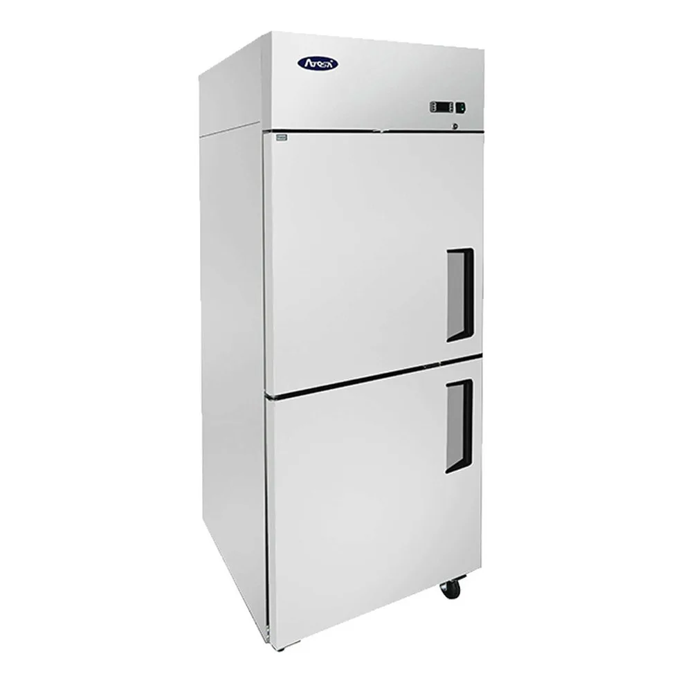 Atosa USA MBF8010GRL 28“ One Section Reach-In Refrigerator w/ Left Hinged 2 Half Solid Door, Top Mounted, 21 cu. ft.