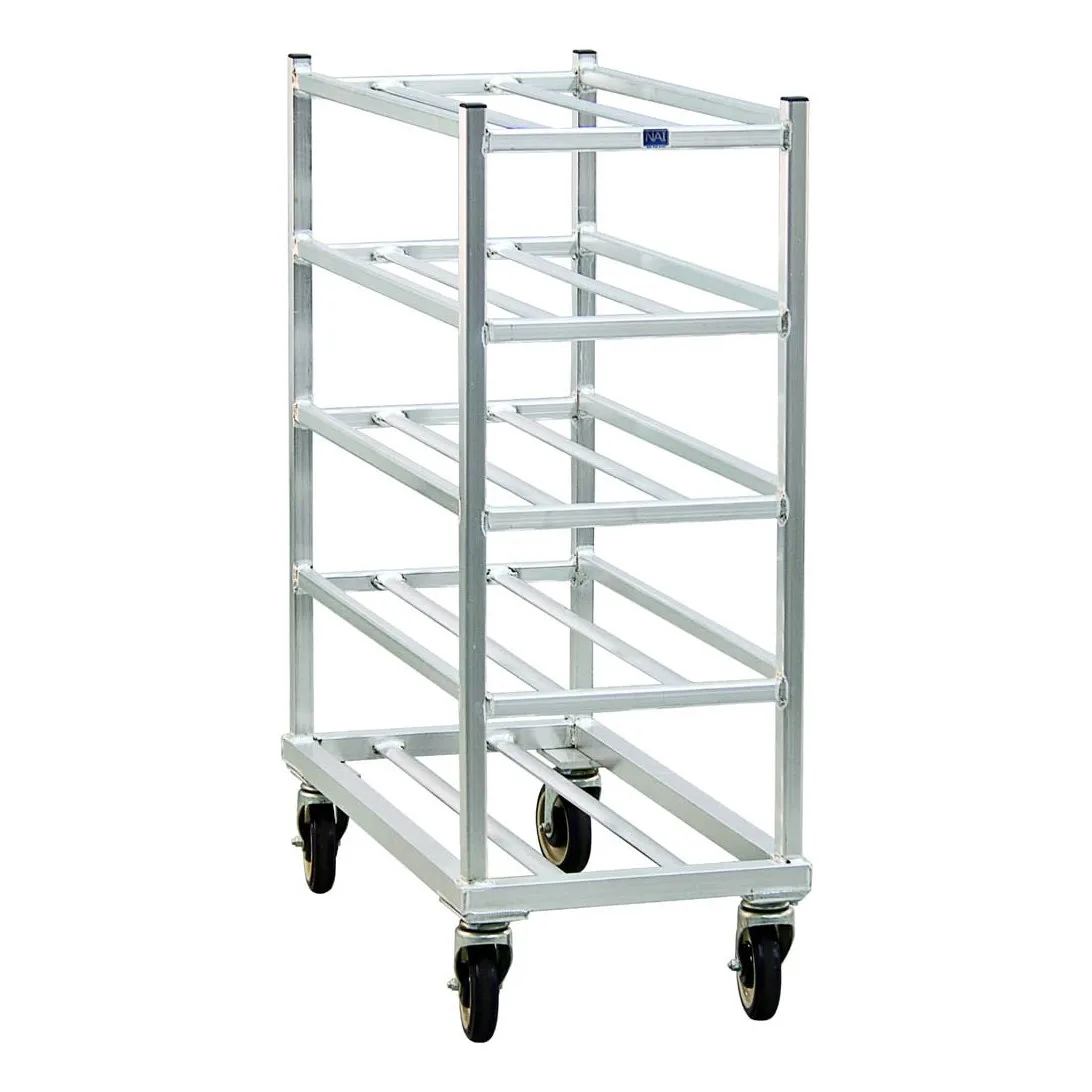 New Age 1354 Aluminum Universal Platter Rack w/ 5 Shelf Capacity