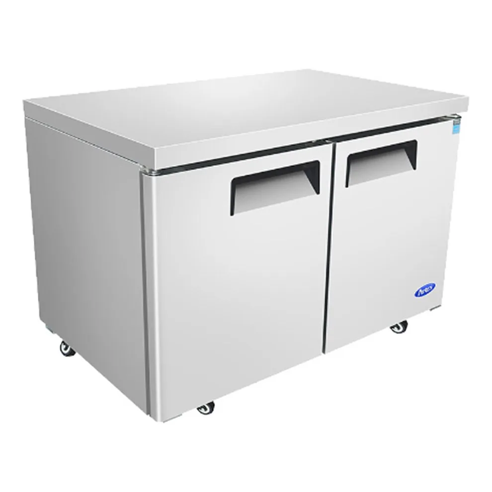 Atosa USA MGF8402GR 48“ Two Section Undercounter Refrigerator w/ 2 Doors, 13.38 cu. ft.