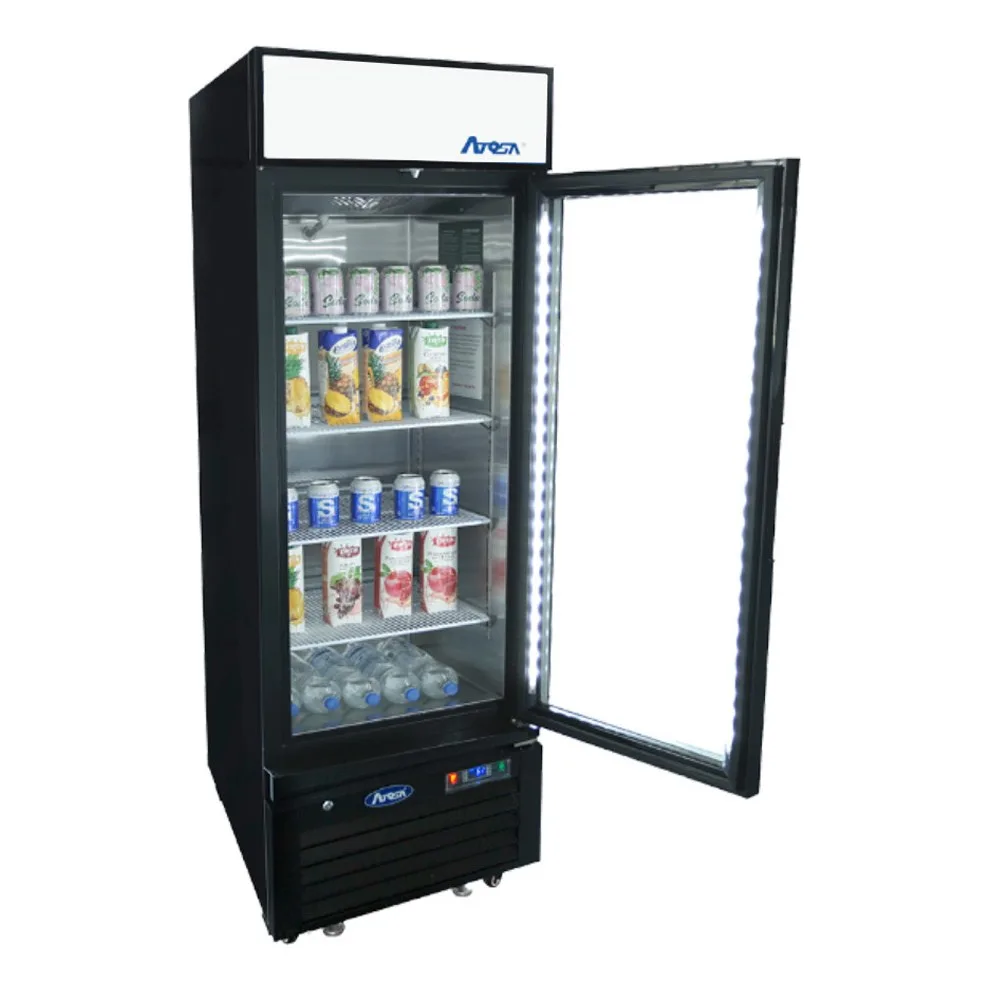 Atosa USA MCF8725GR 24“ 1-Section Merchandiser Refrigerator w/ Glass Door, 11.1 cu. ft.