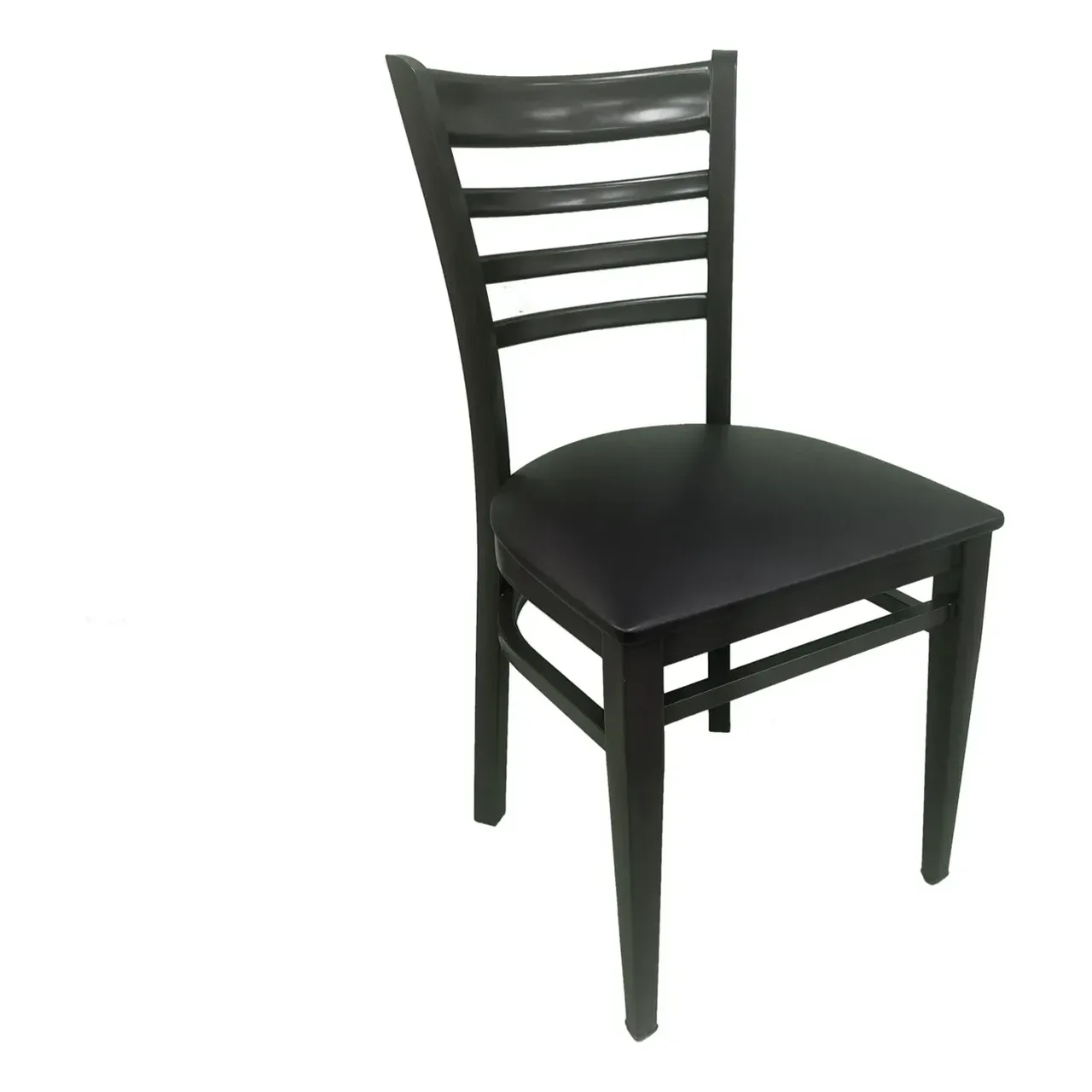 AAA Furniture Wholesale 311/WN BVS Indoor Side Chair with Upholstered Seat, Black