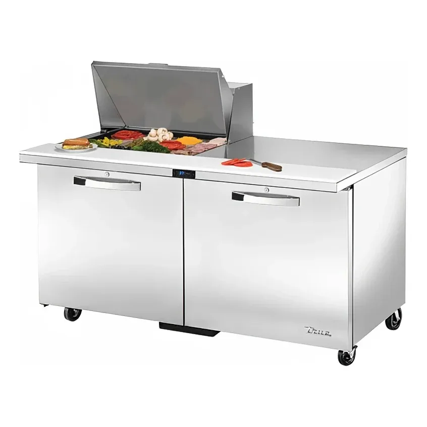 True TSSU-60-12M-B-HC~SPEC3 60″ Spec Series® Mega Top Sandwich/Salad Prep Table w/ Refrigerated Base, 115v