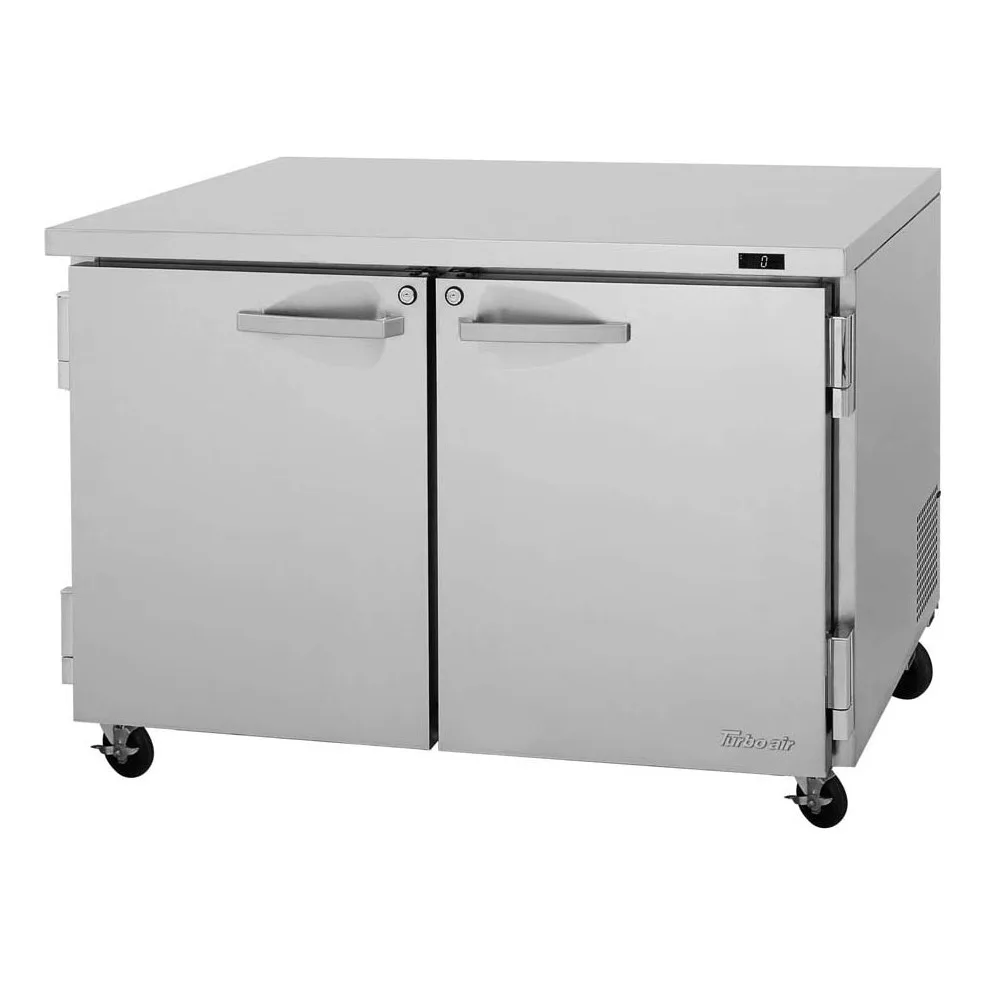 Turbo Air PUF-48-N 48″ 2-Section Undercounter Freezer w/ 2 Doors, 12.2 cu. ft.
