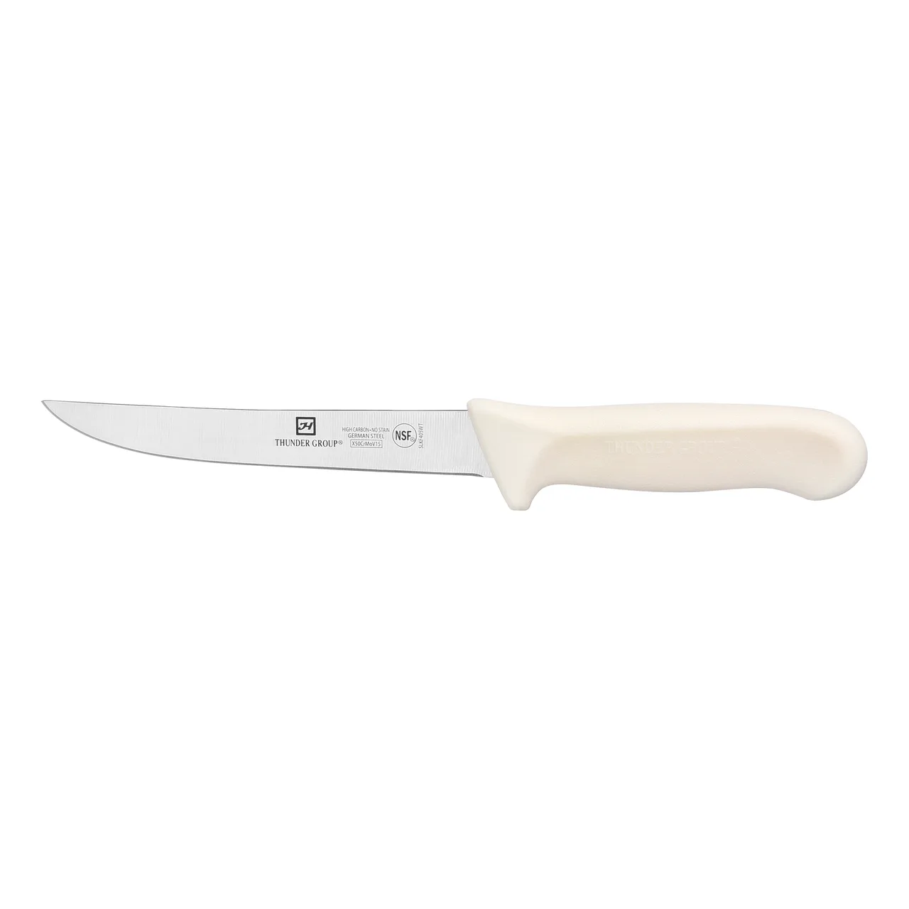 Thunder Group SLKF405WT Boning Knife, 6" Blade, Wide, Polypropylene Handles