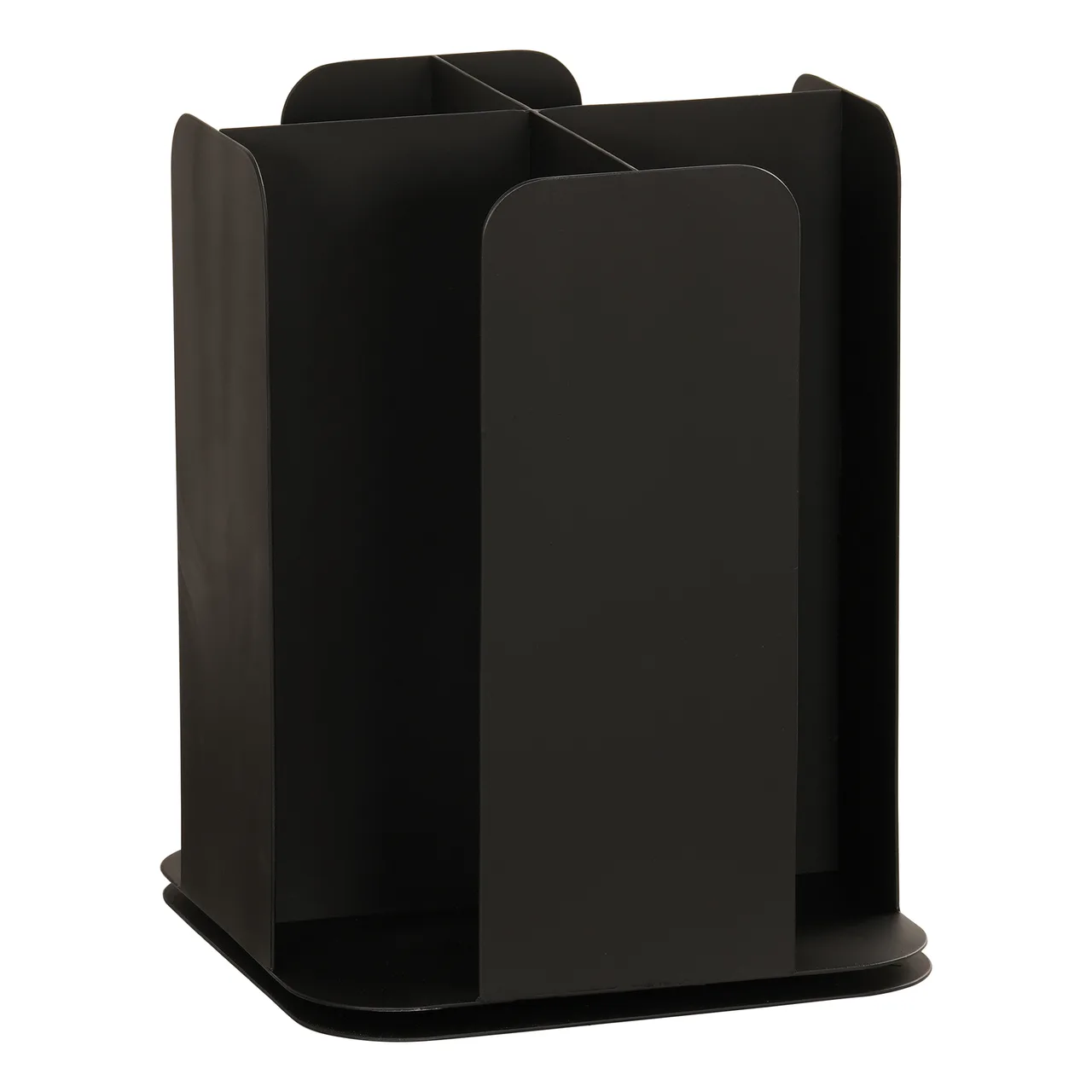 Cal-Mil 23845-13 Cup/Lid Holder 9.75" Dia x 12.5" H Holds Cups to 4" Dia Black Powder‑Coated Metal