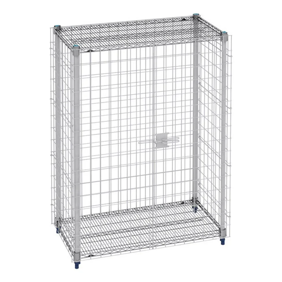 Metro MQSEC56E MetroMax Q Stationary Security Shelving Unit, 27" x 63" x 66"