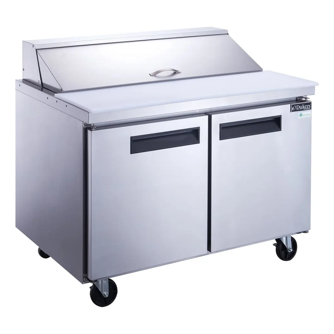 Dukers DSP48-12-S2 48 1/4" Sandwich/Salad Prep Table w/ Refrigerated Base, 115v