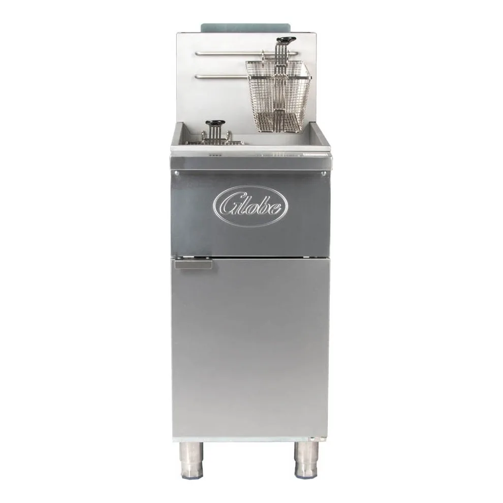Globe GFF35G Gas Fryer – (1) 35 lb Vat, Floor Model 5