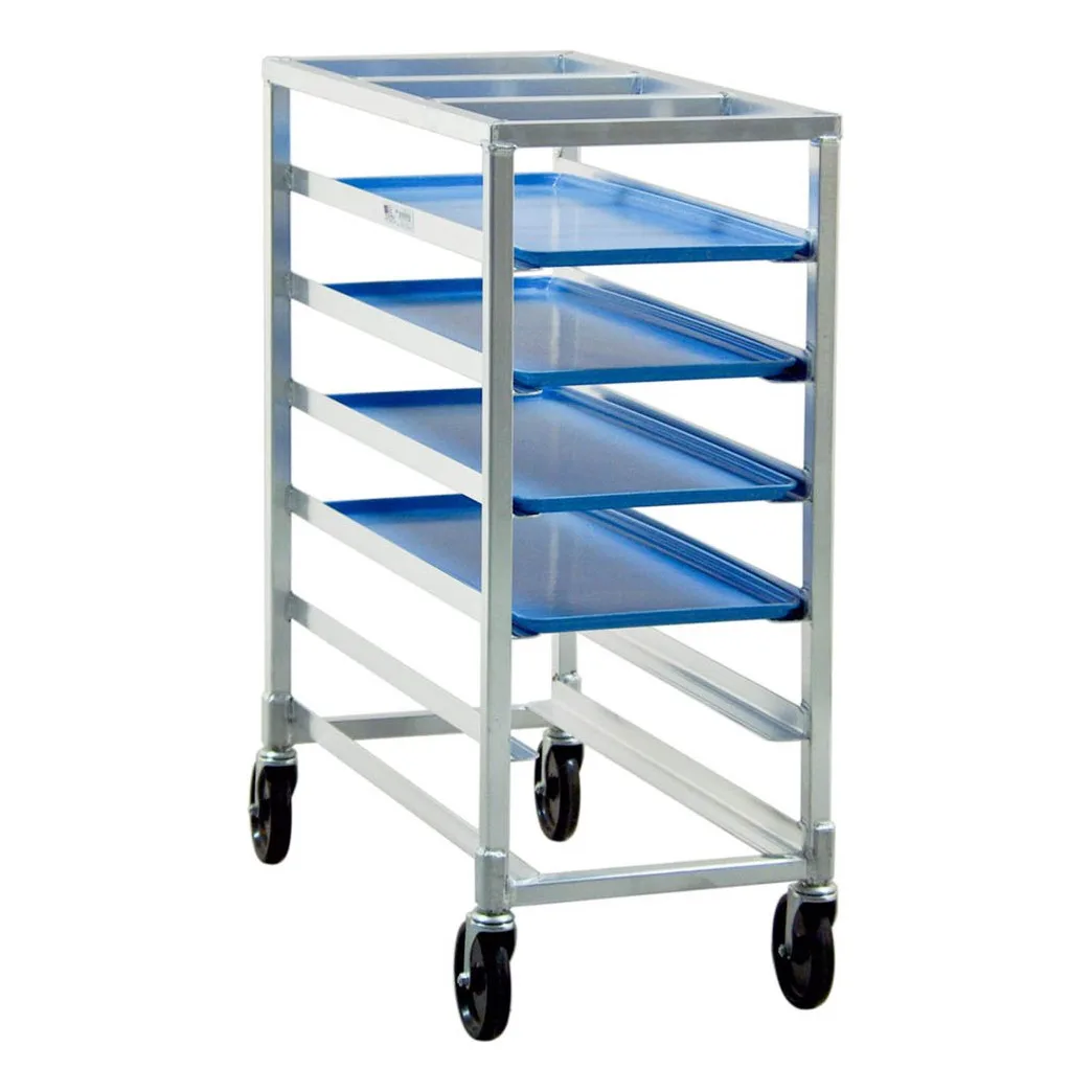 New Age 1346 End Load Mobile Platter Rack w/ 6 Platter Capacity