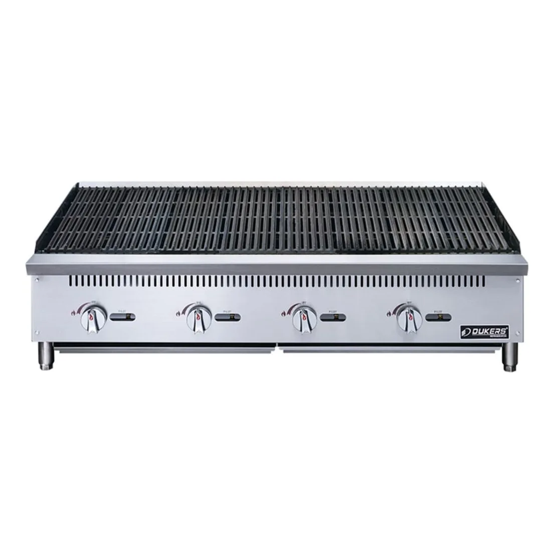 Dukers DCCB48 48" Gas Charbroiler w/ Cast Iron Grates - Convertible