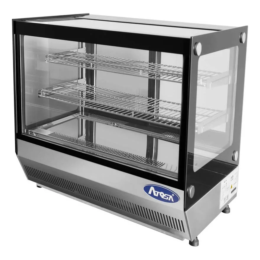 Atosa USA CRDS-42 27" Full Service Countertop Refrigerated Display Case, 2 Shelves
