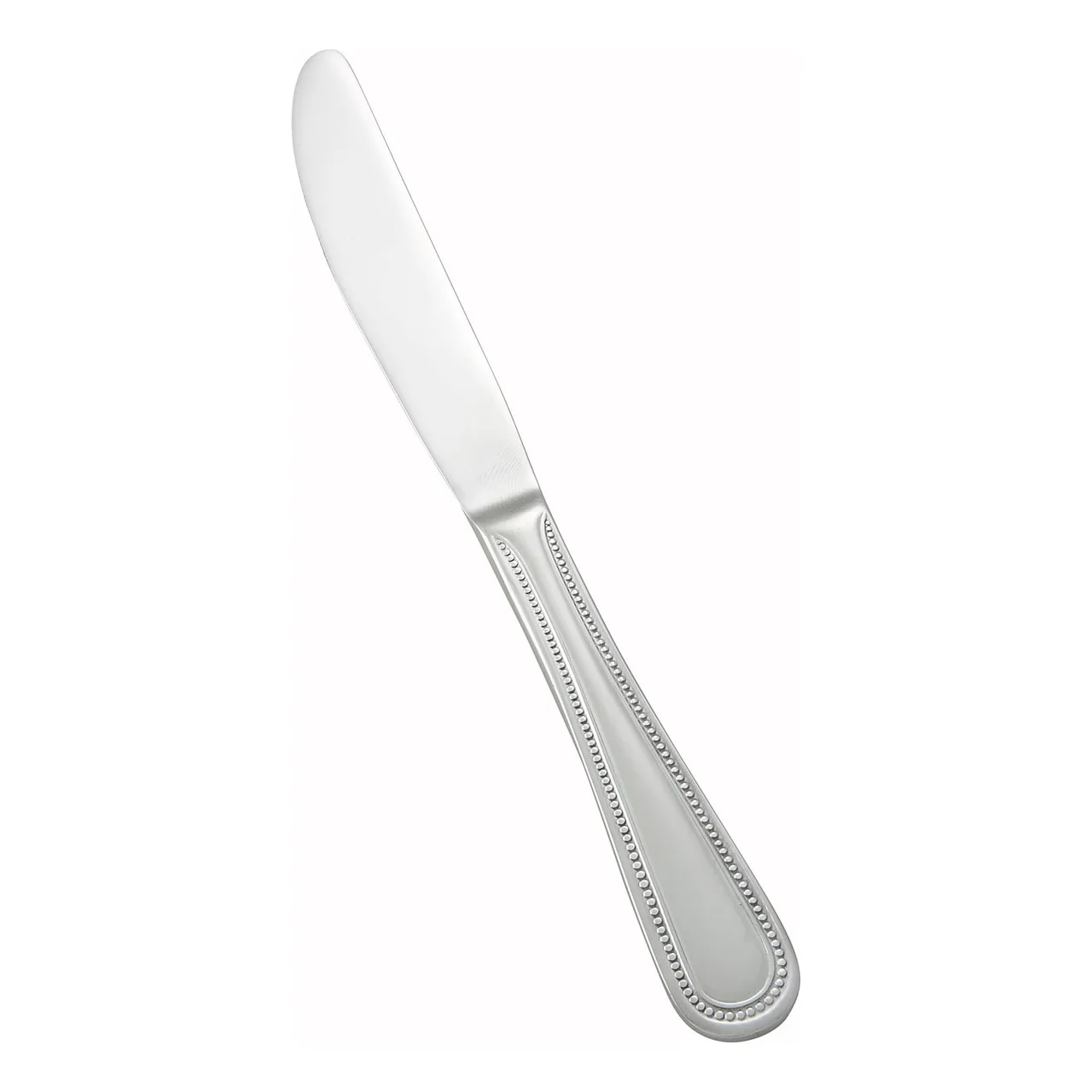 Winco 0036-08 - 9" Deluxe Pearl Dinner Knife 18/8 Stainless Steel Mirror Finish, 9" Blade - 1 Dozen