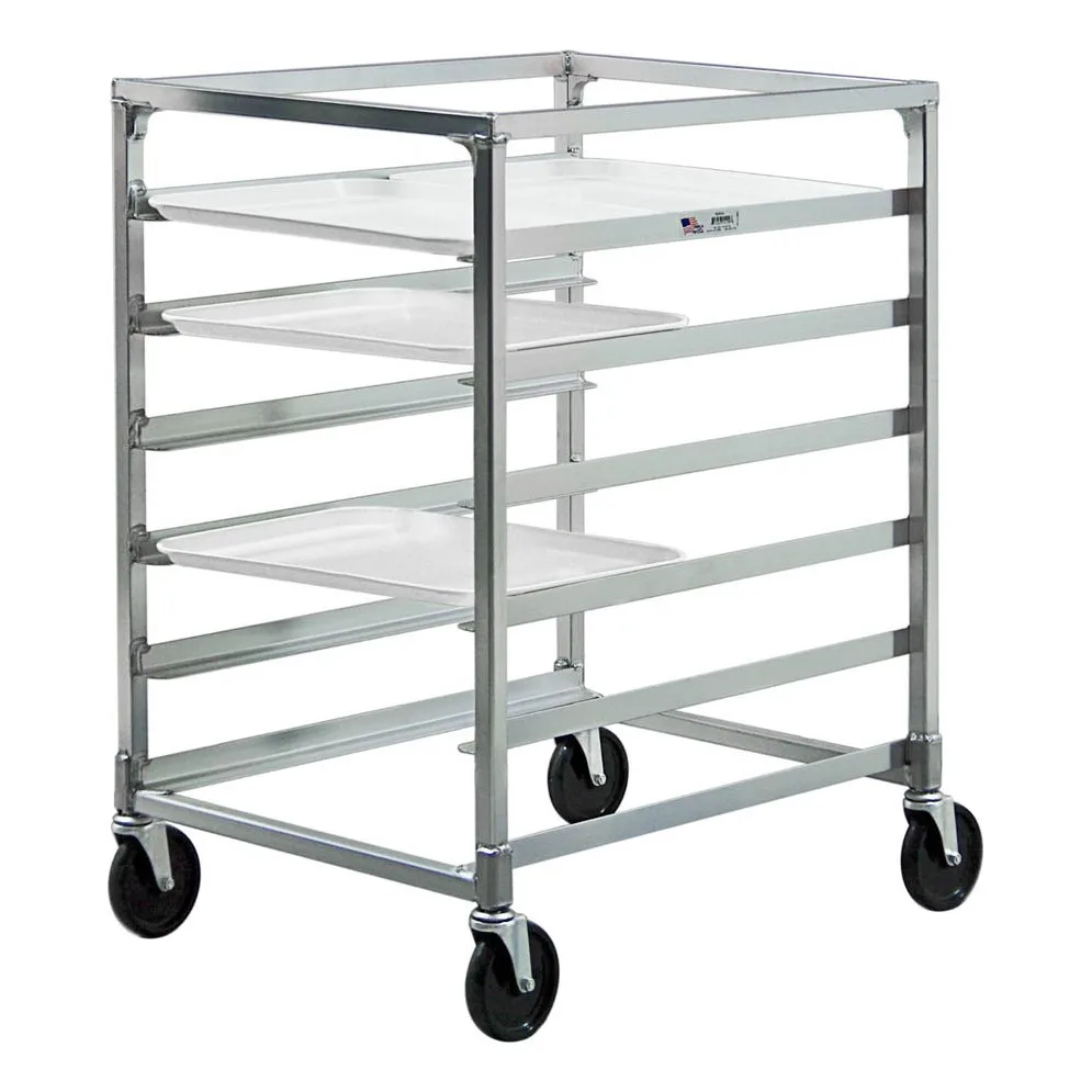 New Age NS834A 12 Tray Side Load Aluminum Tray Rack for 15" x 20" Trays