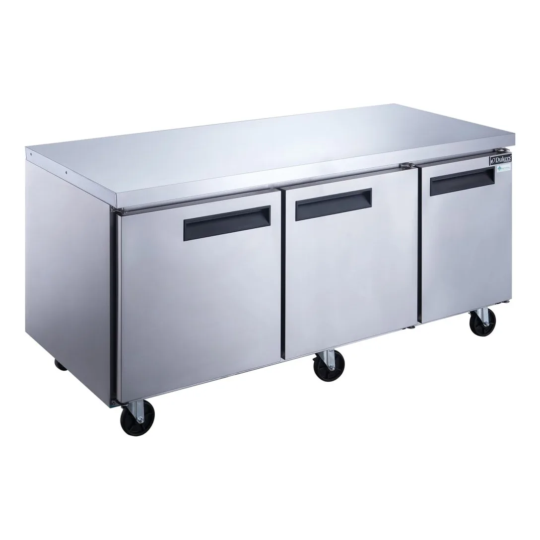 Dukers DUC72R 72 1/2" Undercounter Refrigerator w/ (3) Sections & (3) Doors, 115v
