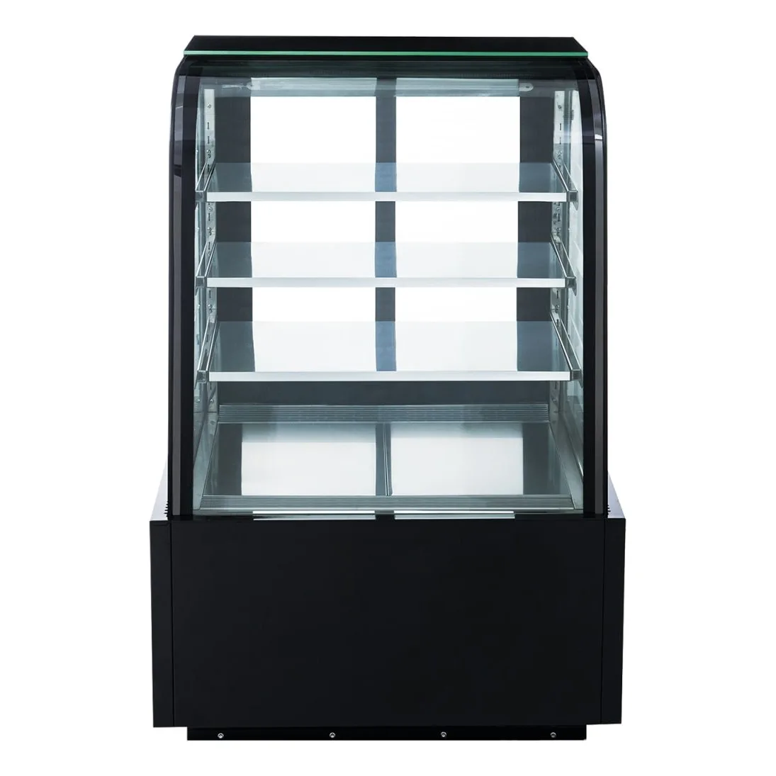 Dukers DDM36R-CB 36" Full Service Bakery Case w/ Curved Glass - (4) Levels, 115v
