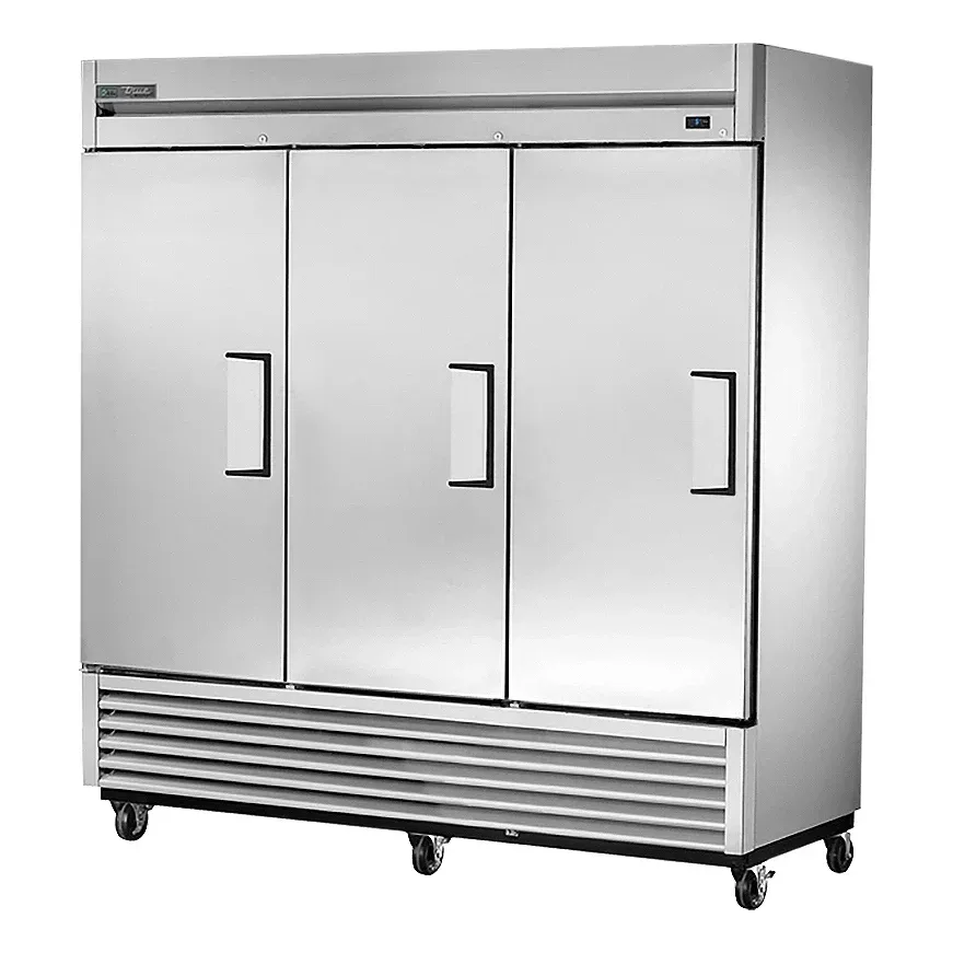 True TS-72F-HC 78″ Three Section Reach In Freezer, (3) Solid Left Hinged Doors, 115v