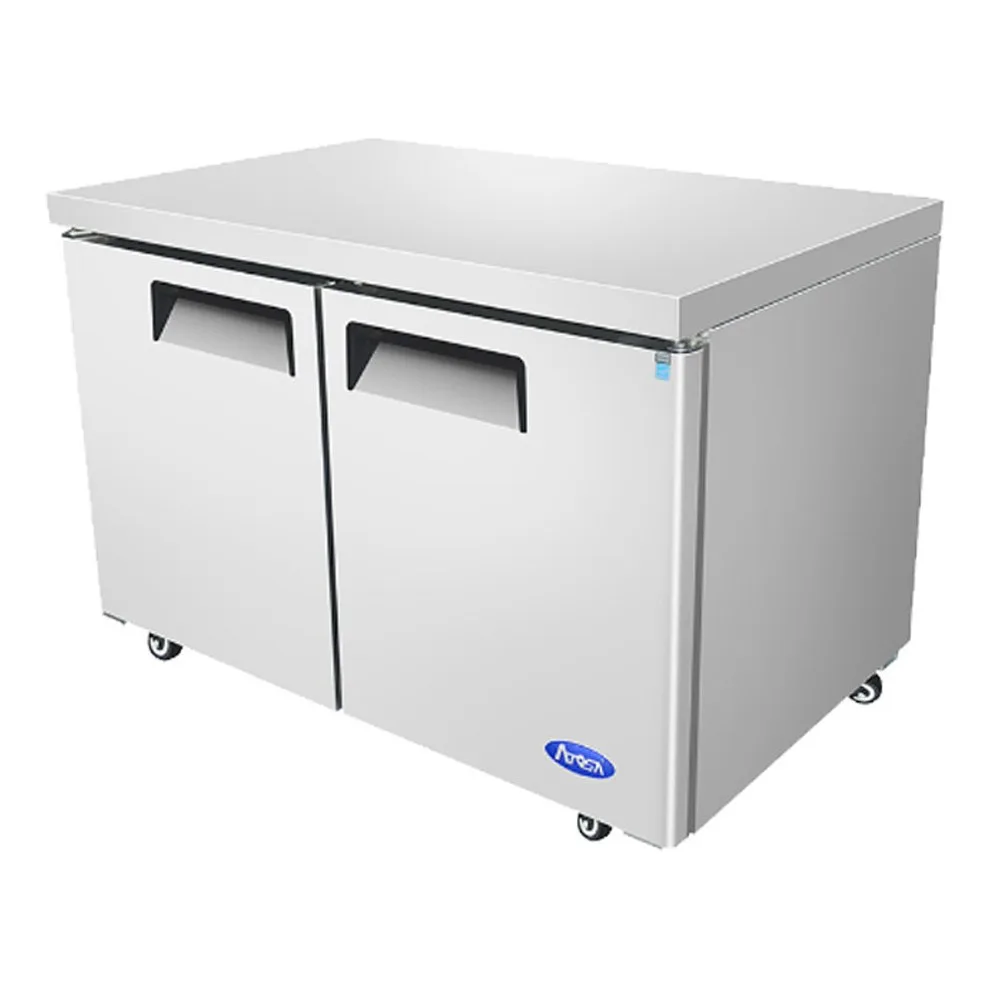 Atosa USA MGF8406GR 48“ 2-Section Undercounter Freezer w/ 2 Doors, 13.38 cu. ft.