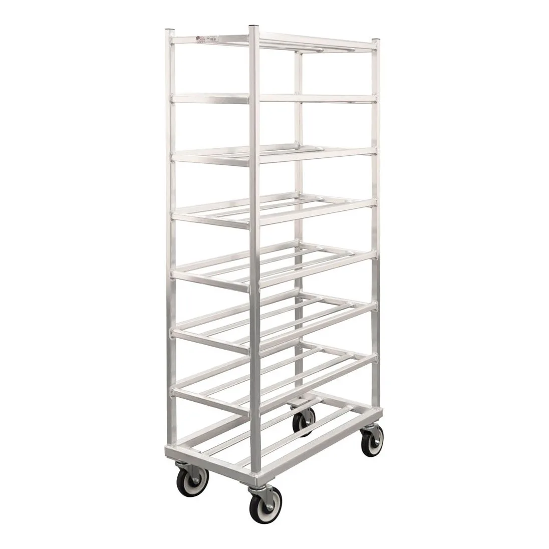New Age 1355 Aluminum Universal Platter Rack w/ 8 Shelf Capacity