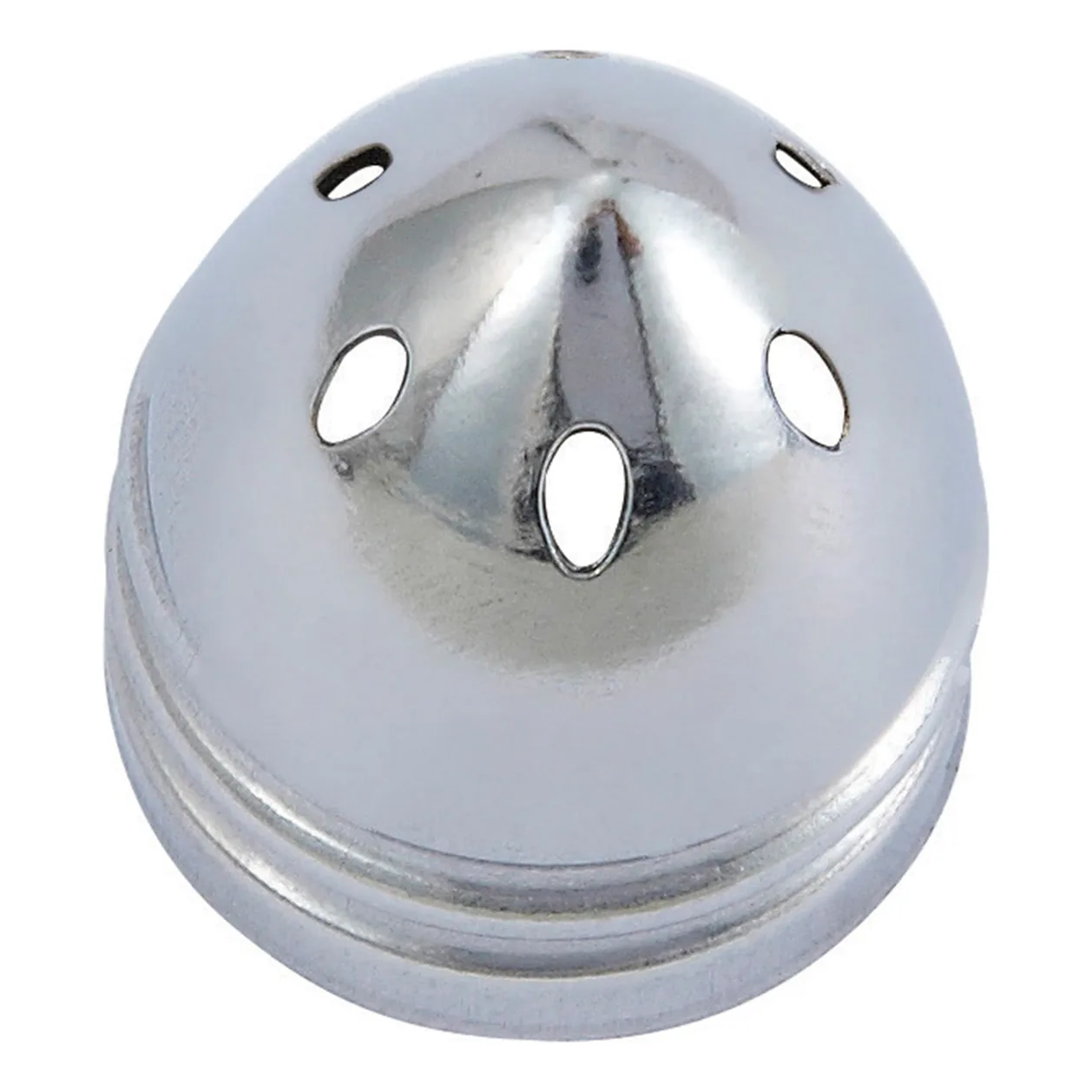Winco G-100C Stainless Steel Tower Top for Shaker, Salt & Pepper Dispenser Component - 1 Dozen