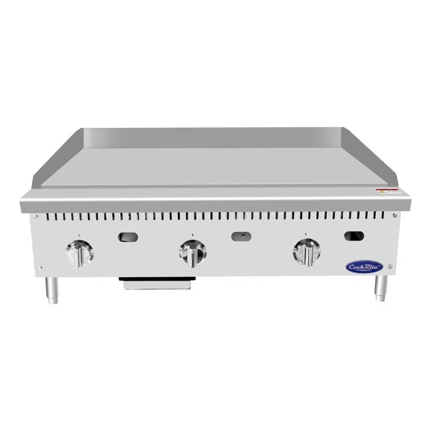 Atosa USA ATTG-36 36" Countertop Gas Griddle with Thermostatic Controls