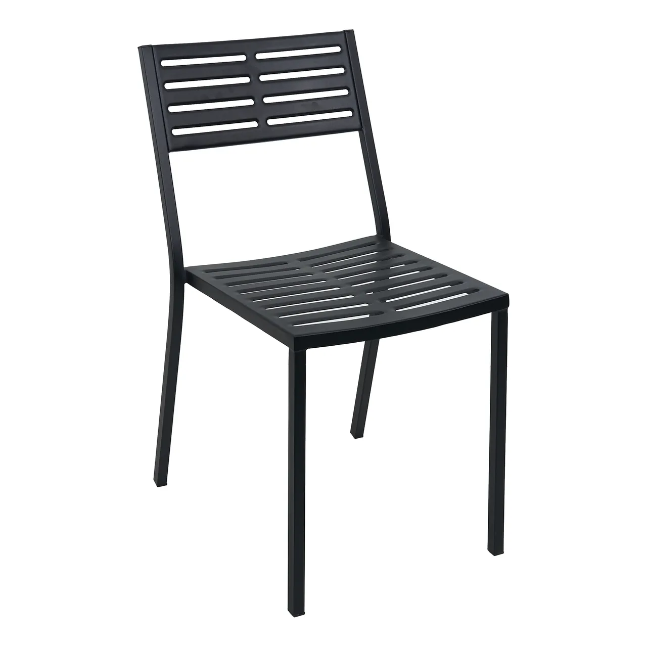 BFM Seating SU2810CBL Daytona Stacking Side Chair