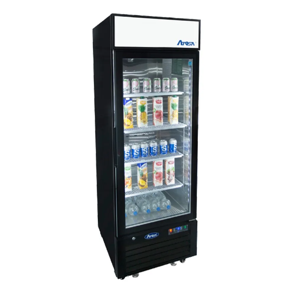Atosa USA MCF8722GR 27“ 1-Section Merchandiser Refrigerator with Glass Door, 19.4 cu. ft.