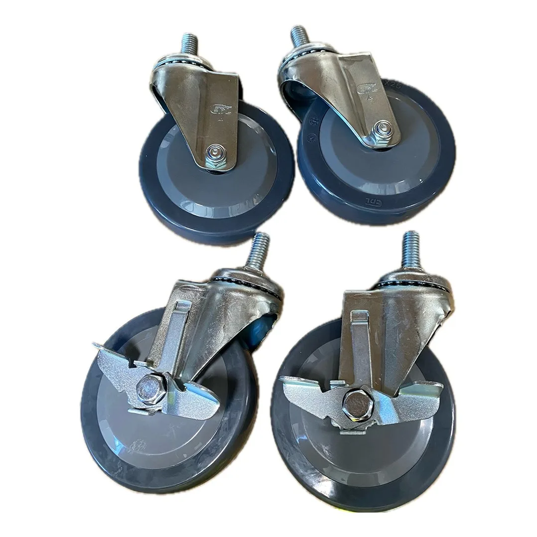 Atosa USA CSTEA-2-016 Caster Set, 5"H, 1-1/2" expanding stem caster kit