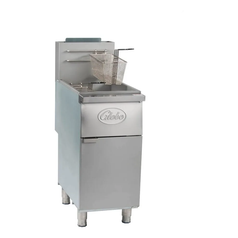 Globe GFF35G Gas Fryer – (1) 35 lb Vat, Floor Model 7
