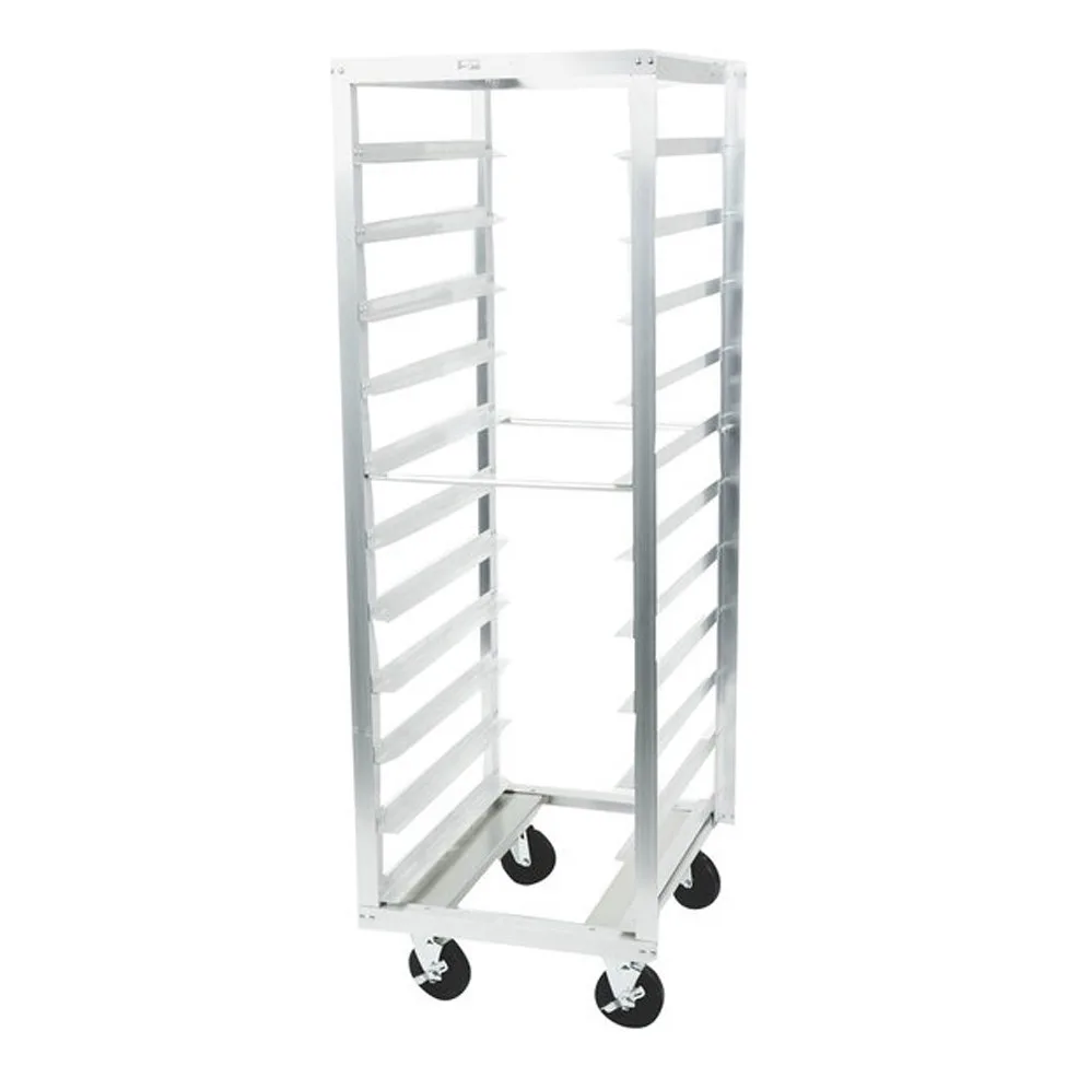 Metro RF23N 11 Pan Aluminum End Load Roll-In Refrigerator Pan Rack with 5" Slide Spacing
